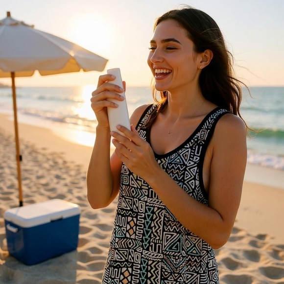 PAC SUN UNISEX Geometric Patterned Tank Top M/L - Picture 9 of 16